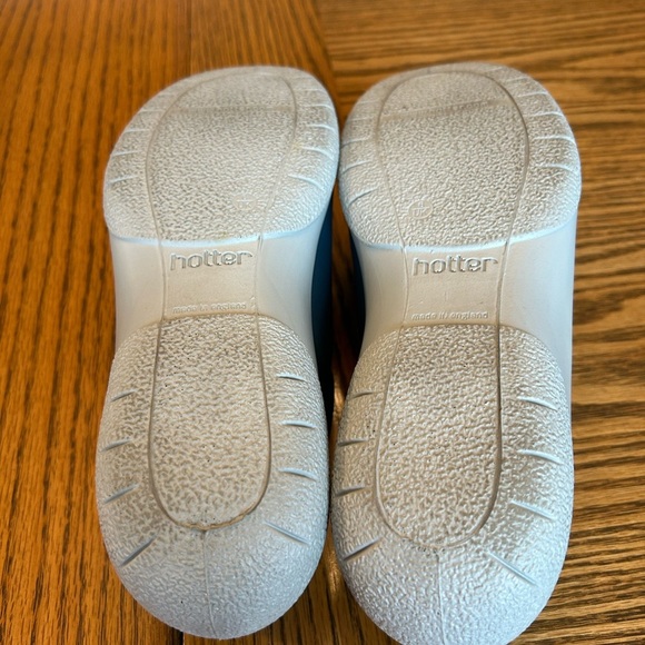 Hotter Dew Blue Leather Women's Lace Up Sneakers with Removable Sole Insert - Picture 5 of 11